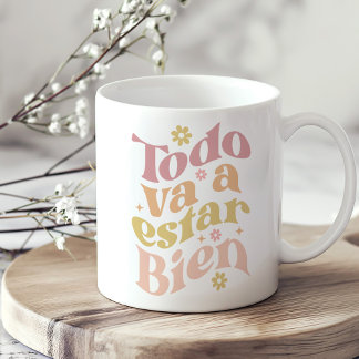 "Todo Van Estar Bien" Pastel Groovy Inspiratie Koffiemok
