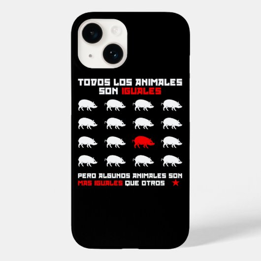 Todos los animales son iguales 2 Case-Mate iPhone case (Achterkant)