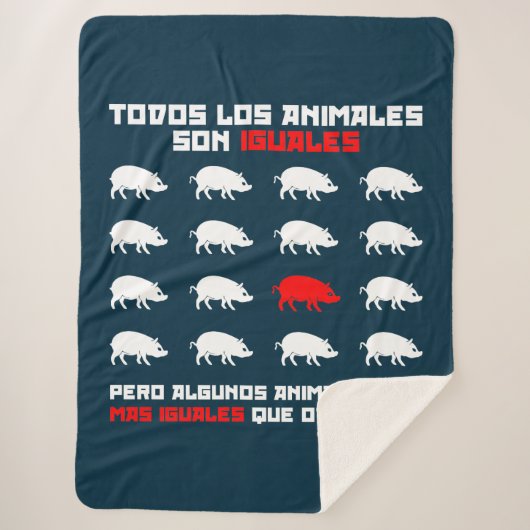 Todos los animales son iguales 2 sherpa deken (Voorkant)