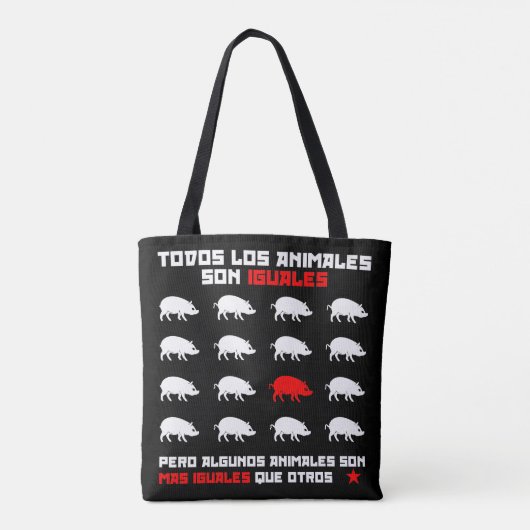 Todos los animales son iguales 2 tote bag (Achterkant)