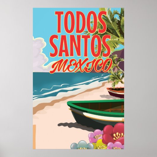 Todos Santos Mexico-reisposter Poster (Voorkant)