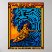 TODOS SANTOS SURFING BAJA MEXICO POSTER (Voorkant)
