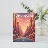 Todra Gorge Marokko Reizen Briefkaart (Staand voorkant)