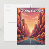 Todra Gorge Morocco Travel Briefkaart (Voorkant / Achterkant)