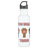 Toe Bean Tribe Cute Cat Paws Waterfles (Voorkant)