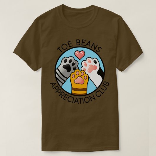 Toe Beans Appreciation Club T-shirt (Design voorkant)