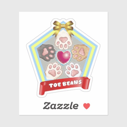 TOE BEANS -kitty paw pads- Sticker (Vel)
