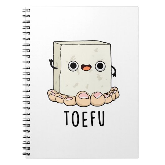 Toe-fu Grappige Tofu Grappen  Notitieboek (Voorkant)