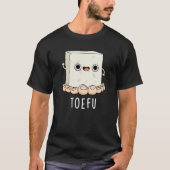 Toe-fu Grappige Tofu Pun Donker BG T-shirt (Voorkant)