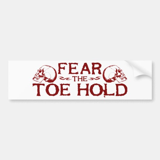 Toe-Hold Bumpersticker (Voorkant)