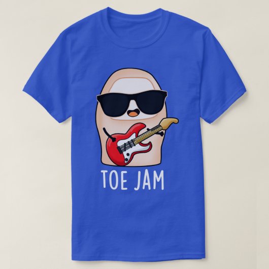 Toe Jam Grappig Grote Teen Muziek Pun T-shirt (Design voorkant)