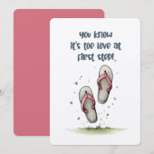 Toe Love bij First Step: Voel de Sole-Mate Romance Kaart (Voorkant / Achterkant)