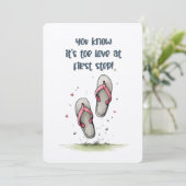 Toe Love bij First Step: Voel de Sole-Mate Romance Kaart (Staand voorkant)