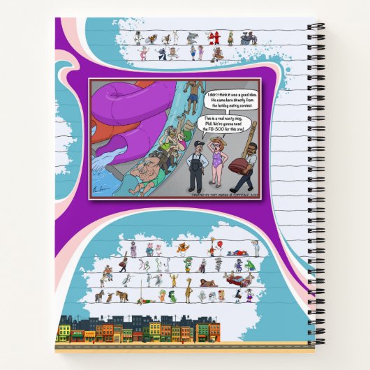 Toe’s Town Comic | Spiral Notebook Notitieboek (Achterkant)