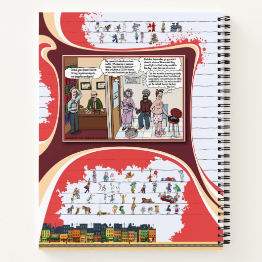 Toe’s Town Comic | Spiral Notebook Notitieboek (Achterkant)