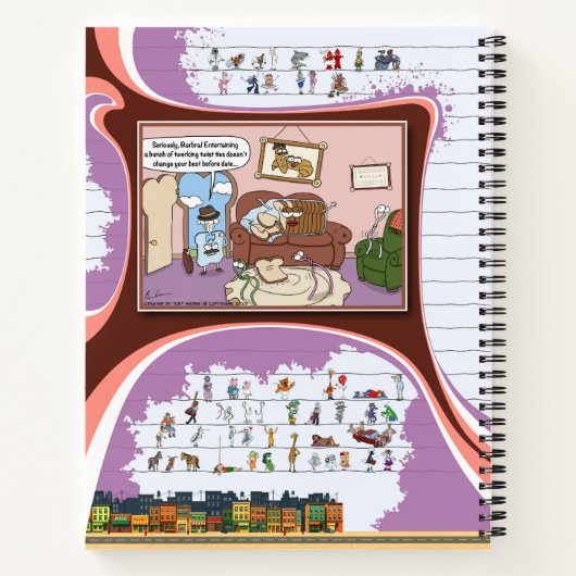 Toe’s Town Comic | Spiral Notebook Notitieboek (Achterkant)