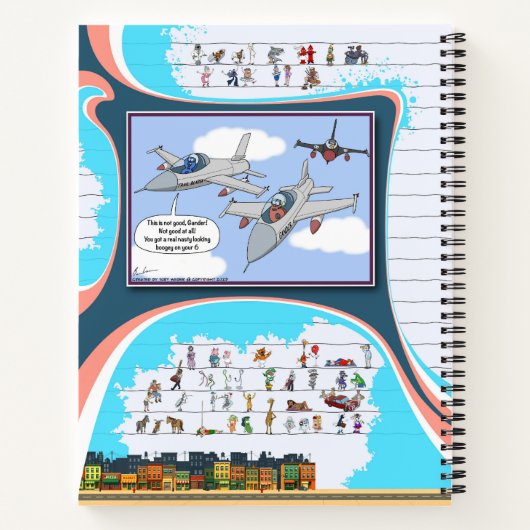 Toe’s Town Comic | Spiral Notebook Notitieboek (Achterkant)