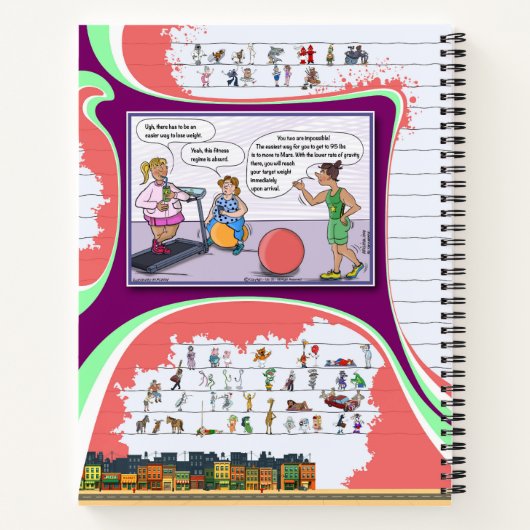 Toe’s Town Comic | Spiral Notebook Notitieboek (Achterkant)