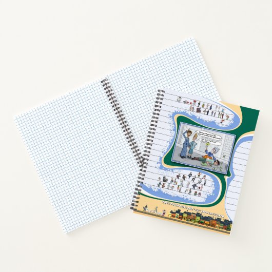 Toe’s Town Comic | Spiral Notebook Notitieboek (Binnen)