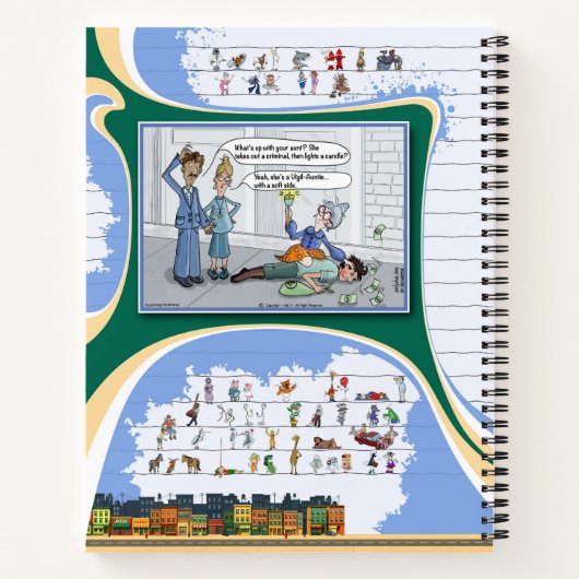 Toe’s Town Comic | Spiral Notebook Notitieboek (Achterkant)