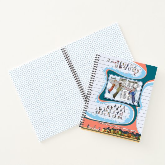 Toe’s Town Comic | Spiral Notebook Notitieboek (Binnen)