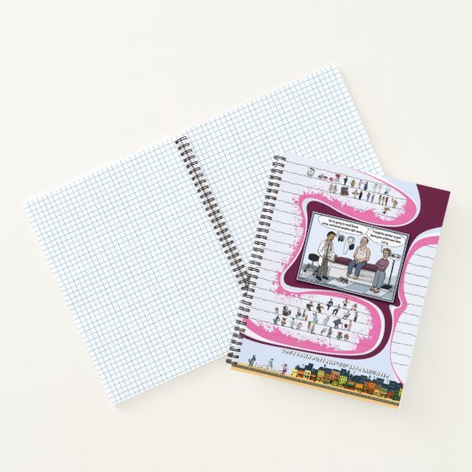 Toe’s Town Comic | Spiral Notebook Notitieboek (Binnen)