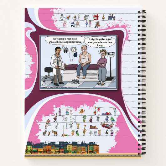 Toe’s Town Comic | Spiral Notebook Notitieboek (Achterkant)