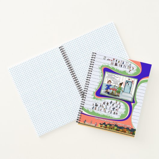 Toe’s Town Comic | Spiral Notebook Notitieboek (Binnen)
