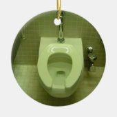 Toe Tap Toilet Keramisch Ornament (Voorkant)