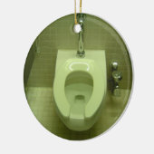 Toe Tap Toilet Keramisch Ornament (Links)