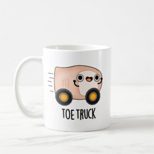 Toe Truck Funny Anatomy Body Parts Pun Koffiemok