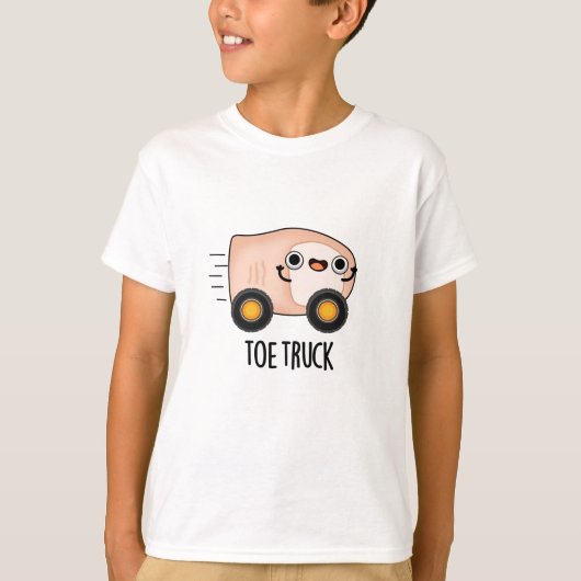 Toe Truck Funny Anatomy Body Parts Pun T-shirt (Voorkant)