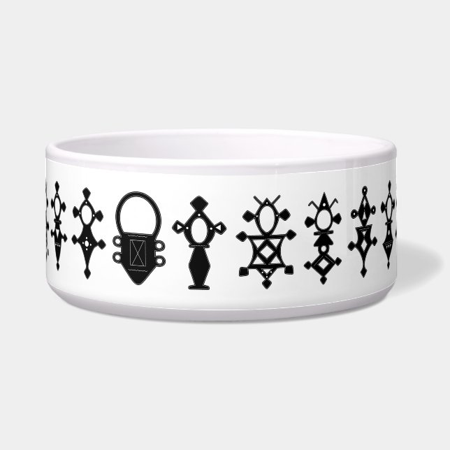 Toeareg kruist grote dierenkom voerbakje (Voorkant)