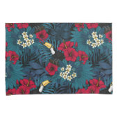 Toecans and tropical flora, green and red kussensloop (Voorkant-Rechts)