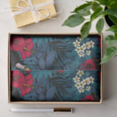 Toecans and tropical flora, green and red tissuepapier (Geschenk)