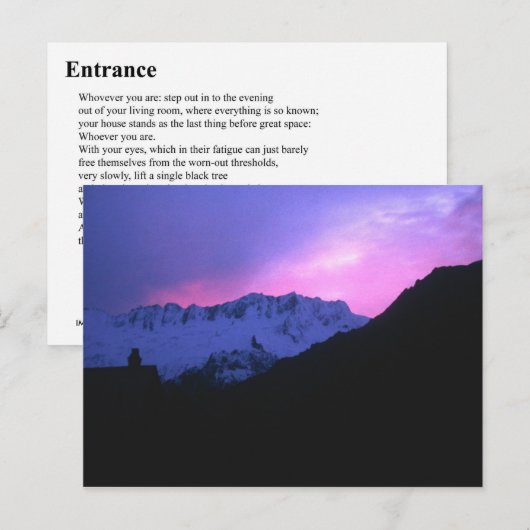 TOEGANG BRIEFKAART (Voorkant / Achterkant)