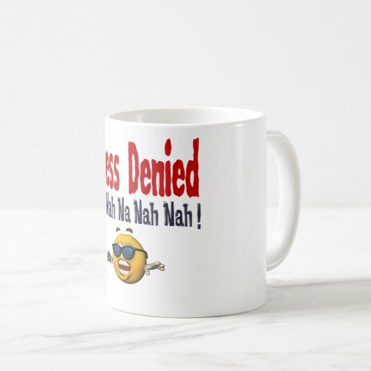 Toegang geweigerd mok (Voorkant rechts)