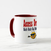 Toegang geweigerd mok (Voorkant links)