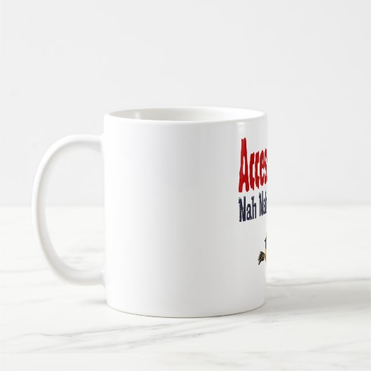 Toegang geweigerd mok (Links)