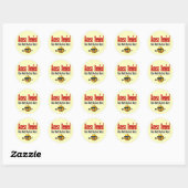 Toegang geweigerd ronde sticker (Vel)