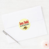 Toegang geweigerd ronde sticker (Envelop)