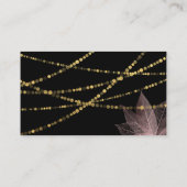 Toegang Ticket Bruiloft Goud Zwart Roos Bloemen (Achterkant)