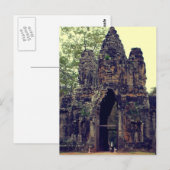 Toegang tot Angkor Wat III Briefkaart (Voorkant / Achterkant)