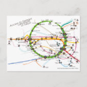 Toegang tot beroemd landschap in het Briefkaart To (Voorkant)