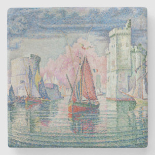Toegang tot de haven van La Rochelle, Paul Signac Stenen Onderzetter