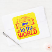 TOEGANG TOT DE WERELD inspirerend en motivatie Vierkante Sticker (Envelop)