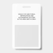 Toegang tot evenementenstaf badge (Achterkant)