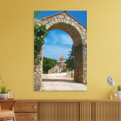 Toegang tot het Motsameta-klooster Canvas Afdruk (Insitu (Woonkamer))