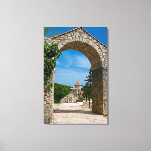 Toegang tot het Motsameta-klooster Canvas Afdruk (Voorkant)