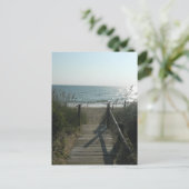 Toegang tot het strand briefkaart (Staand voorkant)